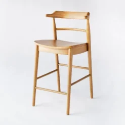 Kaysville Curved Back Wood Counter Height Barstool - Threshold™ Designed With Studio McGee -Furniture Series Store GUEST 2155e535 1936 45f3 b994 efad299aa5d4