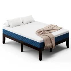 Costway Full Size Wood Bed Frame & 10'' Foam Mattress Set CertiPUR-US Certified Natural/Espresso -Furniture Series Store GUEST 22cba46b 0936 4a20 ada2 97258c97292c