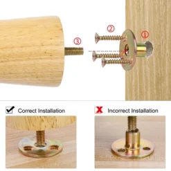 Unique Bargains Round Solid Wood Sofa Armchair Recliner Coffee Table Modern Replacement Furniture Legs Set Of 8 -Furniture Series Store GUEST 23552bc7 5911 4082 a4b4 33215803edd2