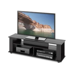 Flat Panel TV Stand For TVs Up To 65" CorLiving Ravenwood Black -Furniture Series Store GUEST 244e2da5 66e1 45cf a45d ffed1ec79c22