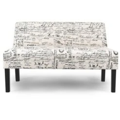 Costway Loveseat Sofa Fabric Settee Bench Bed Chair Wooden Leg Living Room -Furniture Series Store GUEST 2523a3ca f345 4e98 b827 622fdffc4280