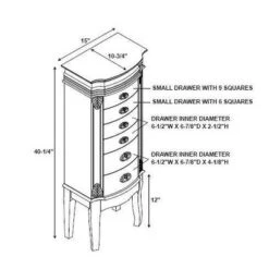 Verona Italian Influenced Jewelry Armoire Espresso - Powell Company 25 Verona Italian Influenced Jewelry Armoire Espresso - Powell Company -Furniture Series Store GUEST 254a7cab 2dc4 43fc b821 d70ecb2050fa