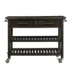 Havelock Rolling Kitchen Island Dark Tobacco - Holly & Martin