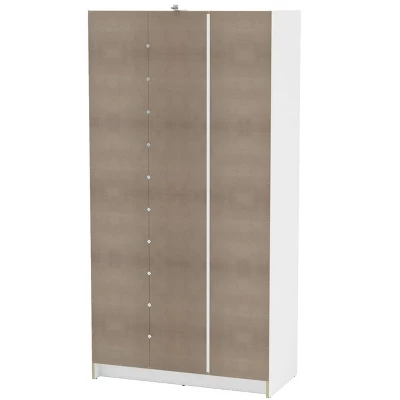 Denmark 3 Door And 2 Drawer Wardrobe White - Polifurniture 3 Denmark 3 Door And 2 Drawer Wardrobe White - Polifurniture - Image 3