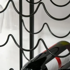 HOMCOM 24-Bottle Industrial Modern Wine Rack Table, Freestanding 6 Tier Wine Bottle Organizer With Glass Stemware Holder , Natural / Black 9 HOMCOM 24-Bottle Industrial Modern Wine Rack Table, Freestanding 6 Tier Wine Bottle Organizer With Glass Stemware Holder , Natural / Black -Furniture Series Store GUEST 26e4a6cf 5fe5 406c bf7b ea770a4d0dfb