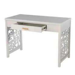 Lausk Desk With Storage Light Gray - Aiden Lane -Furniture Series Store GUEST 27608111 69e1 488c 8041 186707fabad8