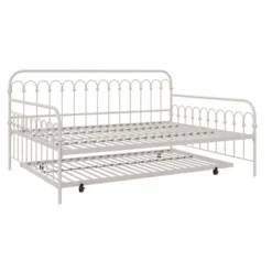 Twin Bright Pop Metal Daybed With Roll Out Trundle - Novogratz -Furniture Series Store GUEST 282693f1 5633 4c6a a77d 5c364446769f