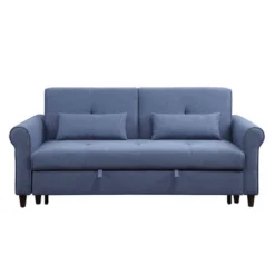 78" Nichelle Sofa Blue Fabric - Acme Furniture