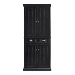 Seaside Kitchen Pantry Distressed Black - Crosley -Furniture Series Store GUEST 28b3a857 ffb5 4f0e bfa6 b8ebd14d1261