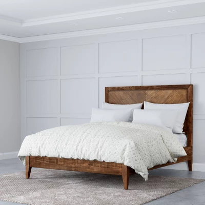 6pc Aurora Mid-Century Bedroom Set - Abbyson Living 2 6pc Aurora Mid-Century Bedroom Set - Abbyson Living - Image 2