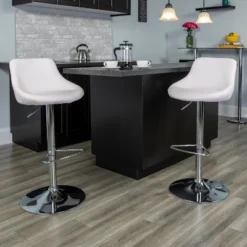 Flash Furniture Contemporary Vinyl Bucket Seat Adjustable Height Barstool With Chrome Base -Furniture Series Store GUEST 29244faf cf94 4af0 bd03 14fdfc140448