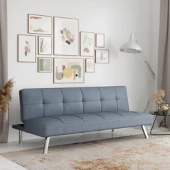 Colette Convertible Futon Sofa Bed Light Gray - Serta 18 Colette Convertible Futon Sofa Bed Light Gray - Serta -Furniture Series Store GUEST 2a9ee75c 8517 4376 827a a23143d9aa3b
