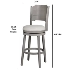 30.25" Clarion Swivel Barstool Distressed Gray - Hillsdale Furniture -Furniture Series Store GUEST 2ab6b461 c424 4b76 a674 4e17206494b6