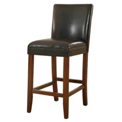 29" Faux Leather Barstool - HomePop -Furniture Series Store GUEST 2ae6e6e0 4ee5 4a0d aae5 f3e017bad4ff