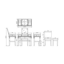Adler Vanity Set White - Linon -Furniture Series Store GUEST 2aff375d bfb3 425f 8533 388c89f4a1be