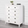 Boston 5 Drawer Dresser White - CorLiving
