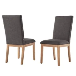 Set Of 2 Amiford Nailhead Accent Dining Chair - Inspire Q -Furniture Series Store GUEST 2c8453e8 acfd 4bfc b47c 58ac53c275a5