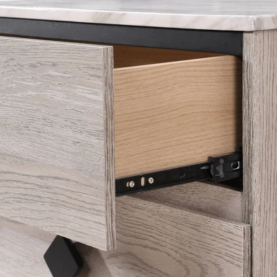 Micah 2 Drawer Nightstand - Adore Decor 2 Micah 2 Drawer Nightstand - Adore Decor - Image 2