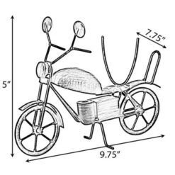 Vintiquewise Metal Figurine Motorcycle Shaped Vintage Wine Single Bottle Holder Stand Rack -Furniture Series Store GUEST 2e15b848 0e19 46ed a447 eacd9b77a645
