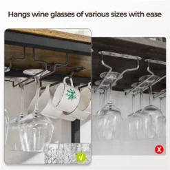 Yaheetech Home Bar Industrial Wine Rack Table With Glass Holder, Wine Bar Cabinet, Rustic Brown 13 Yaheetech Home Bar Industrial Wine Rack Table With Glass Holder, Wine Bar Cabinet, Rustic Brown -Furniture Series Store GUEST 2e24051e b872 47d8 bd46 0bd1fc175b54