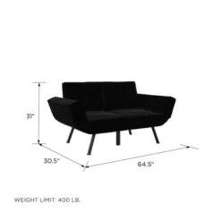 RealRooms Euro Upholstered Tufted Loveseat Futon With Storage Pockets 21 RealRooms Euro Upholstered Tufted Loveseat Futon With Storage Pockets -Furniture Series Store GUEST 2eb116b3 bf78 4e13 ad4d b2107c2ac50b