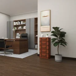 Traditional Faux Leather 5 Drawer Chest Camel Brown - Olivia & May -Furniture Series Store GUEST 2f0f6086 9732 4251 8506 9856b00d975b