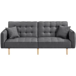 Yaheetech Convertible Sofa Bed Tufted Futon Couch With USB Ports For Living Room -Furniture Series Store GUEST 2fd0b25a facf 4a8c 93db 370161b6f807