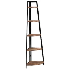 70" Free Standing 5 Tier Pyramid Corner Shelf - Danya B. -Furniture Series Store GUEST 30596829 da7f 4fcc 92a1 4e0853868941