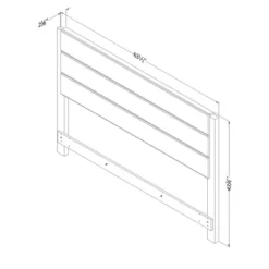 Munich Headboard Weathered Oak/Matte Black - South Shore -Furniture Series Store GUEST 306e3a7e 44c5 4558 8473 6bdbe4e7b917