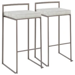 Set Of 2 Fuji Industrial Stackable Barstools - LumiSource -Furniture Series Store GUEST 30a17061 c010 4bd1 babb 0ccac5f01394