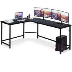 Costway L-Shaped Computer Desk Corner Workstation Study Gaming Table Home Office -Furniture Series Store GUEST 30b8fb37 271d 43a2 b027 253d4b4fdff4