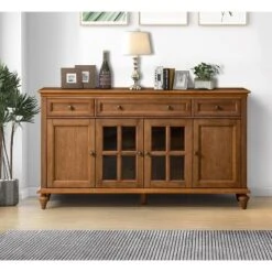 Nikolaj 58'' Wide 3 Drawer Traditional Sideboard With Solid Wood Legs| KARAT HOME -Furniture Series Store GUEST 312f52e7 888a 4baf a698 7bc8bbbb328d