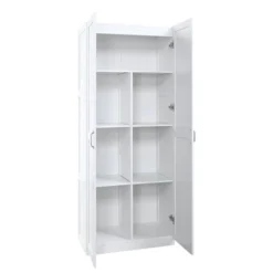 Set Of 2 Hopkins Modern 7 Shelf Freestanding Storage Closets - Manhattan Comfort -Furniture Series Store GUEST 31674f3a fd01 46f9 b91c f29489e684e2