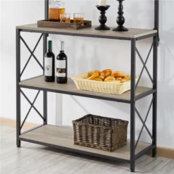 Yaheetech 63″ H Kitchen Baker’s Racks With 2 AC Outlets, 4-Tier Microwave Oven Stand 10 Yaheetech 63″ H Kitchen Baker’s Racks With 2 AC Outlets, 4-Tier Microwave Oven Stand -Furniture Series Store GUEST 31ad69e7 25af 4017 ad56 ccbf9073b58d