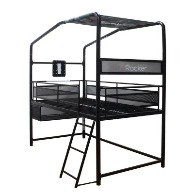 Twin Contra Customizable Mid-Sleeper Gaming Bed With TV Mount For TVs Up To 32" Black - X Rocker 7 Twin Contra Customizable Mid-Sleeper Gaming Bed With TV Mount For TVs Up To 32" Black - X Rocker - Image 7