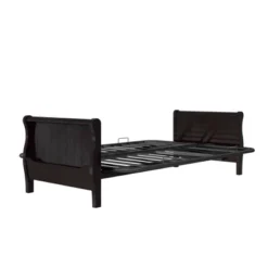 Full Brayden Wood Arm Futon Frame Espresso - Room & Joy -Furniture Series Store GUEST 325a4123 fee9 4bd8 9c47 caf7af7c18da