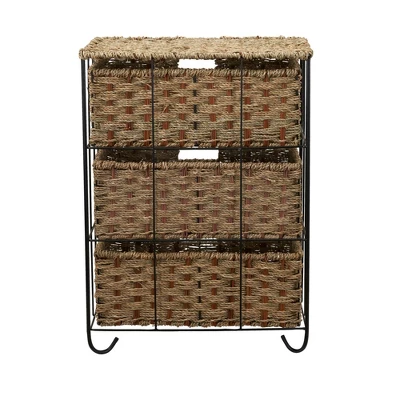 Household Essentials 3 Drawer Chest Rattan 5 Household Essentials 3 Drawer Chest Rattan - Image 5