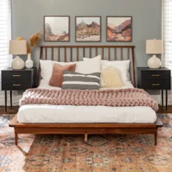 Boho Solid Wood Spindle Platform Bed - Saracina Home 27 Boho Solid Wood Spindle Platform Bed - Saracina Home -Furniture Series Store GUEST 34e37aae 945b 4e1c b588 d216ba7b0bcd