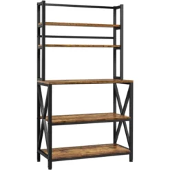 Yaheetech 5-Tier Kitchen Baker's Rack Utility Storage Shelf With 5 Shelves & Adjustable Feet -Furniture Series Store GUEST 36260c66 99bb 44e4 9fee ce71482049f4