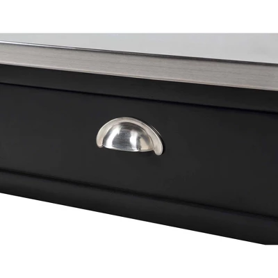 American Heritage 3 Tier Stainless Steel Kitchen Cart With Drawers - Breighton Home 5 American Heritage 3 Tier Stainless Steel Kitchen Cart With Drawers - Breighton Home - Image 5