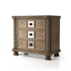 3pc Lellen Bedroom Set With 2 Nightstands Beige/Rustic Natural Tone - HOMES: Inside + Out 18 3pc Lellen Bedroom Set With 2 Nightstands Beige/Rustic Natural Tone - HOMES: Inside + Out -Furniture Series Store GUEST 369622c1 5379 4c22 9506 9055f937eeec