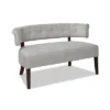 Jennifer Taylor Home Jared Roll Arm Tufted Bench Settee