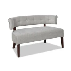 Jennifer Taylor Home Jared Roll Arm Tufted Bench Settee