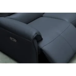 Lily Leather Power Recliner Sofa With Power Headrests Blue - Abbyson Living -Furniture Series Store GUEST 3800baba be09 48a9 aa7d 19be425f040f