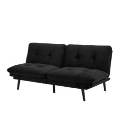 Finley Convertible Futon Sofa Bed Black - Serta -Furniture Series Store GUEST 38121e83 dc94 4283 b7b0 041ee87cf536
