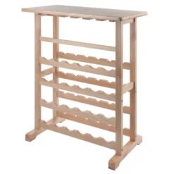 24-Bottle Wine Rack Wood/Beechwood - Winsome -Furniture Series Store GUEST 386d9a13 2a19 4cbe a1cd 2c3ebf12bf68