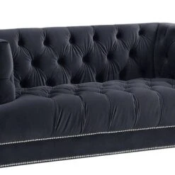 64" Ansario Sofa Charcoal Velvet - Acme Furniture -Furniture Series Store GUEST 38cee12d ac24 4e05 bc5e 74096055fafe