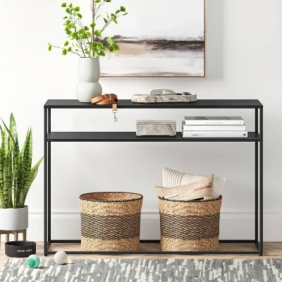Glasgow Metal Console Black - Threshold™ 1 Glasgow Metal Console Black - Threshold™