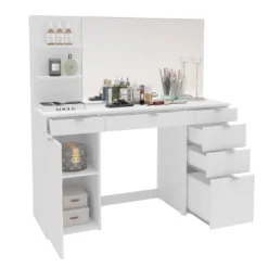 Amelia Vanity Table With Mirror White - Polifurniture 11 Amelia Vanity Table With Mirror White - Polifurniture -Furniture Series Store GUEST 3a2cb5a6 5db4 4125 a9cf 2f41ca933a23