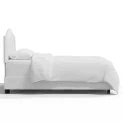 Full Janeth Curved Bed Velvet White - Skyline Furniture -Furniture Series Store GUEST 3a843c48 a507 4284 8891 e94817f01d82